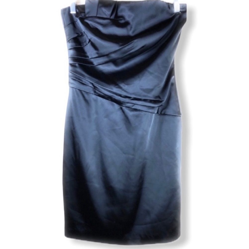 White House Black Market Black Strapless Dress